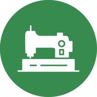 Sewing Machine Multi Color Circle Icon vector