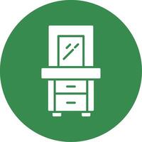 Dresser Multi Color Circle Icon vector