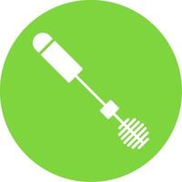 Toilet Brush Multi Color Circle Icon vector