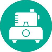 Food Processer Multi Color Circle Icon vector