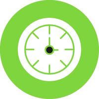 Clock Multi Color Circle Icon vector