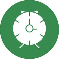 alarma reloj multi color circulo icono vector