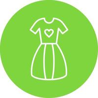 Dress Multi Color Circle Icon vector