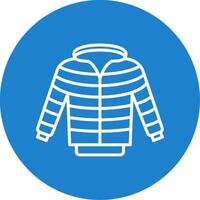 Jacket Multi Color Circle Icon vector
