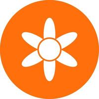 Amaryllis Multi Color Circle Icon vector