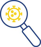 Detection Line Two Colour Icon Design vector