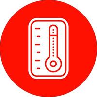 Thermometer Multi Color Circle Icon vector