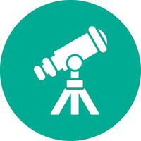 Telescope Multi Color Circle Icon vector