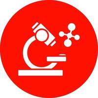 Microscope Multi Color Circle Icon vector