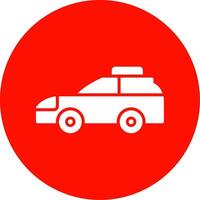 Car Multi Color Circle Icon vector