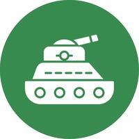 Tank Multi Color Circle Icon vector