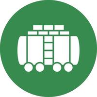 Train Cargo Multi Color Circle Icon vector