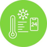 Temperature Control Multi Color Circle Icon vector