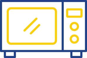 Microwave Line Two Colour Icon Design vector