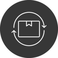 Lifecycle Line Inverted Icon Design vector
