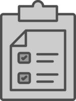 Passed Line Filled Greyscale Icon Design vector