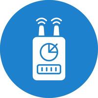Device Multi Color Circle Icon vector