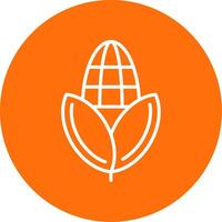 Corn Multi Color Circle Icon vector