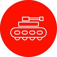 tanque multi color circulo icono vector