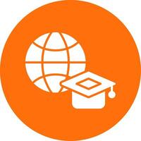 Internet Multi Color Circle Icon vector