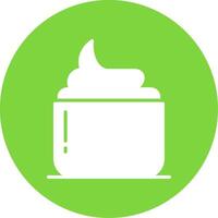 Hair Mask Multi Color Circle Icon vector