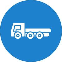 Truck Multi Color Circle Icon vector