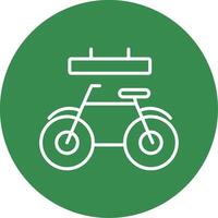 Bike Multi Color Circle Icon vector