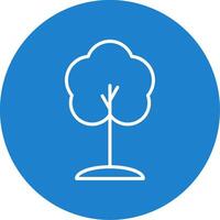 Tree Multi Color Circle Icon vector