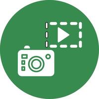 Camera Multi Color Circle Icon vector