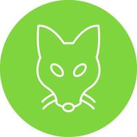 Fox Multi Color Circle Icon vector