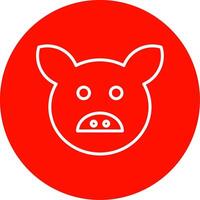 Pig Multi Color Circle Icon vector