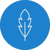 Feather Multi Color Circle Icon vector