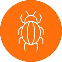 Spider Multi Color Circle Icon vector