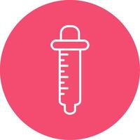 Pipette Multi Color Circle Icon vector