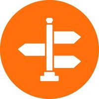 Sign Multi Color Circle Icon vector