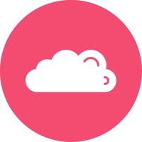 Cloud Multi Color Circle Icon vector