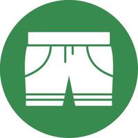 Swim Shorts Multi Color Circle Icon vector