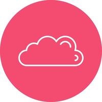 Cloud Multi Color Circle Icon vector