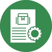 Order Processing Multi Color Circle Icon vector