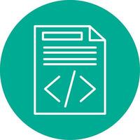 Document Multi Color Circle Icon vector