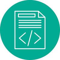 Document Multi Color Circle Icon vector