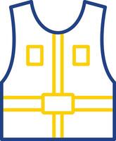 Jacket Line Two Colour Icon Design vector