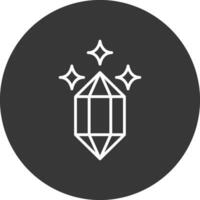 Quartz Line Inverted Icon Design vector