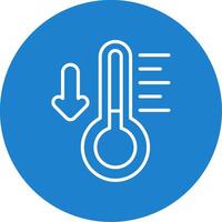 Thermometer Multi Color Circle Icon vector