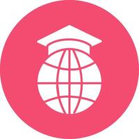 Study Abroad Multi Color Circle Icon vector