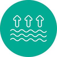 Arrows Multi Color Circle Icon vector