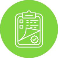Clipboard Multi Color Circle Icon vector