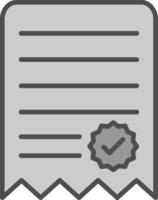 Notes Line Filled Greyscale Icon Design vector