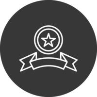 Emblem Line Inverted Icon Design vector