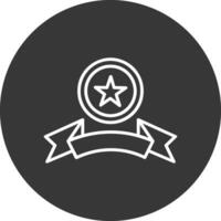 Emblem Line Inverted Icon Design vector